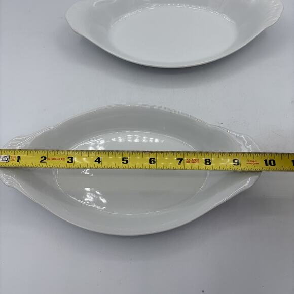 Cordon Bleu Bia Oval‎ Au Gratin Baking Serve Set of 2 10" Oven Safe - Picture 4 of 7